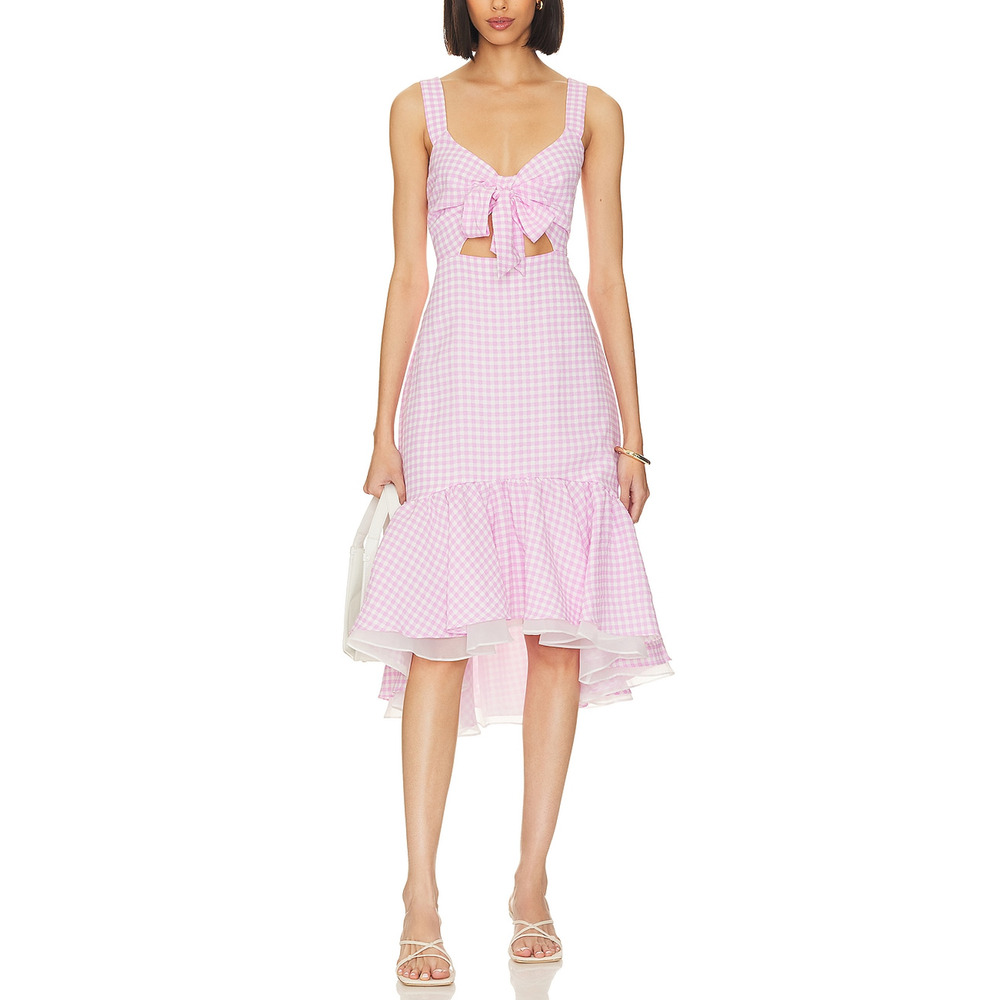 Bcbgeneration 'Tie' Pink Chiffon Front Dress Size XXS